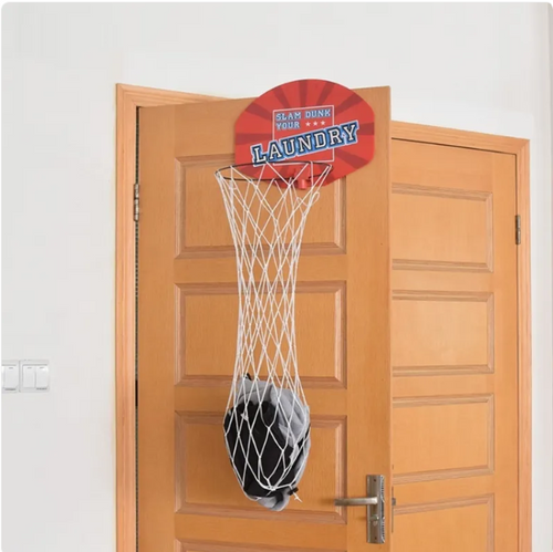 Basketball Over-Door Hanging Laundry Hamper